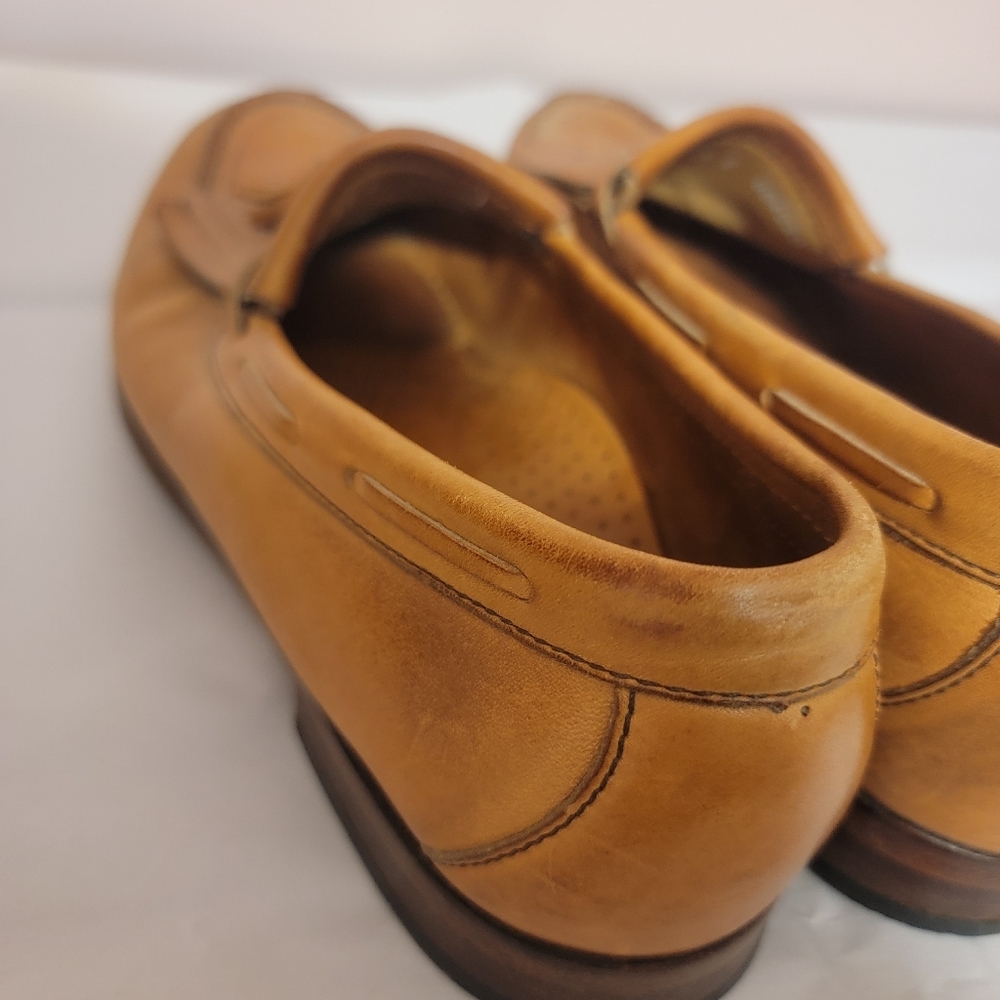 Genuine VTG Handsewn Leather Mens SAS Dress Shoes Size 10.5 - Picture 11 of 13